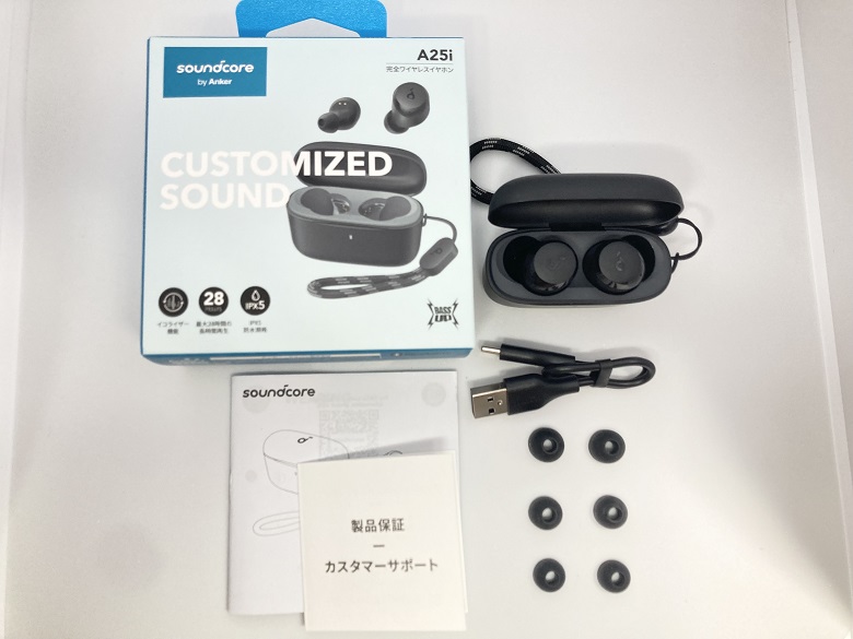 ANKER Soundcore A25i 同梱物