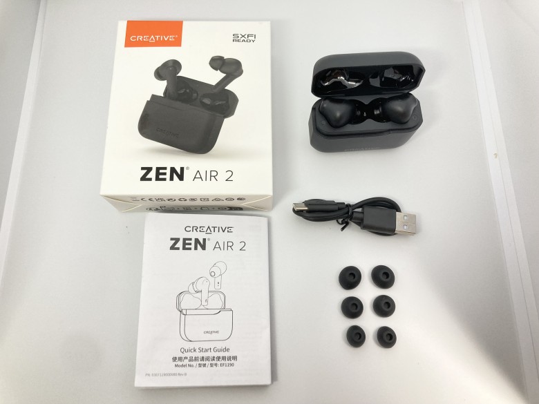 CREATIVE Zen Air 2 同梱物